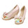 Bowknot Women Thin Shoes Chromatic Slipsole High Heel Plus Size  pink - Mega Save Wholesale & Retail - 2
