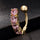 Arc Zircon Navel Ring Buckle   gold plated pink zircon - Mega Save Wholesale & Retail - 2