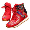 Sports Boots Vintage Beijing Cloth Shoes Embroidered Boots red - Mega Save Wholesale & Retail - 1