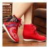 Sports Boots Vintage Beijing Cloth Shoes Embroidered Boots red - Mega Save Wholesale & Retail - 3