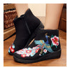 Colorful Phoenix Vintage Beijing Cloth Shoes Embroidered Boots black - Mega Save Wholesale & Retail - 2