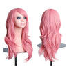 27.5" 70cm Long Wavy Curly Cosplay Fashion Mermaid Fantasy Wig heat resistant  pink - Mega Save Wholesale & Retail