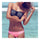 Swimwear Swimsuit Bikini Gauze Zipper Triangle Women   pink pants  S - Mega Save Wholesale & Retail