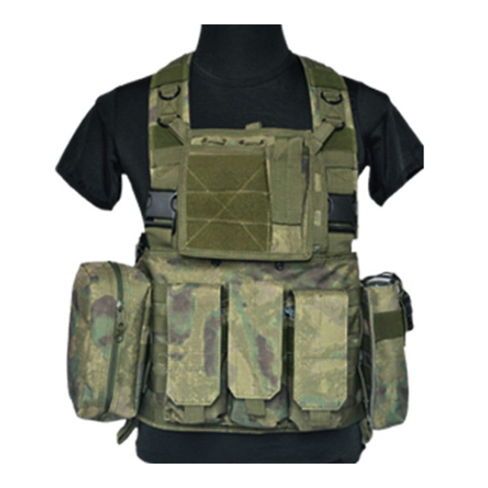 Tactical Vest CS Airsoft Hunting Special Combat Holster Pouch   FG forest ruin