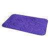 Flannel 3D Stone Carpet Ground Floor Mat dark purple flower - Mega Save Wholesale & Retail - 1