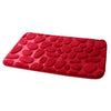 Flannel 3D Stone Carpet Ground Floor Mat wine red - Mega Save Wholesale & Retail - 1