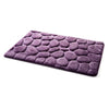 Flannel 3D Stone Carpet Ground Floor Mat purple - Mega Save Wholesale & Retail - 1