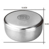 Hua Ying Ying factory direct sales home blessing bowl stainless steel food bowl with lid wholesale Korea Korean cold basin bowl seasoning - Mega Save Wholesale & Retail - 3