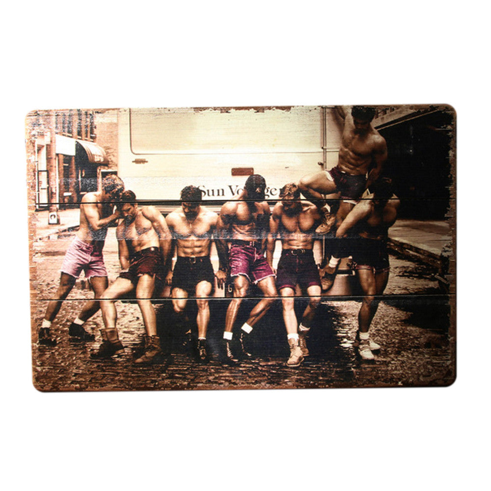 40x60 Series Vintage Wood Wall Hanging Decoration   3brown - Mega Save Wholesale & Retail - 1