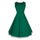 Vintage Hepburn Style Sleeveless Square Dress   dark green   S - Mega Save Wholesale & Retail - 1