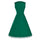 Vintage Hepburn Style Sleeveless Square Dress   dark green   S - Mega Save Wholesale & Retail - 2