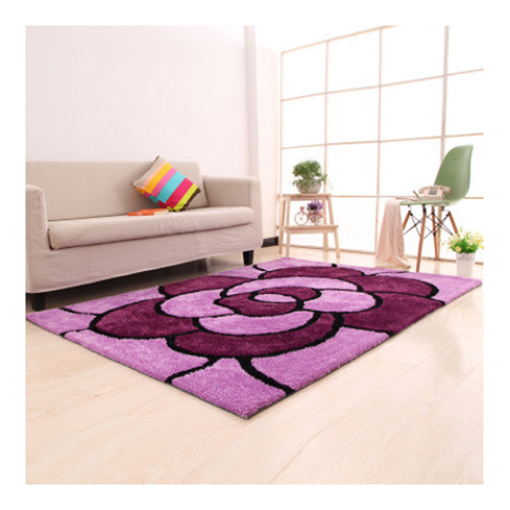 Top Grade Elastic Silk Pattern Carpet Mat   07  120*170cm - Mega Save Wholesale & Retail