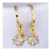 18K Gold Galvanized Zircon Earrings   white - Mega Save Wholesale & Retail - 3