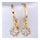 18K Gold Galvanized Zircon Earrings   white - Mega Save Wholesale & Retail - 3