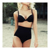 High-waisted Bikini Set Black Swimsuit Swimwear  S - Mega Save Wholesale & Retail
