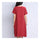 Plate Button Plus Size Loose Cotton&Flax Dress   wine red   M - Mega Save Wholesale & Retail - 3
