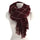 Checks Scarf Tassel Tippet Neckerchief   wine red - Mega Save Wholesale & Retail