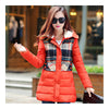 Cotton Coat Down Coat Middle Long Loose   orange   M - Mega Save Wholesale & Retail - 1