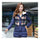 Cotton Coat Down Coat Middle Long Loose   navy   M - Mega Save Wholesale & Retail - 1