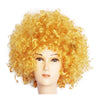 Fashion Afro Cosplay Curly Clown Party 70s Disco Cosplay Wig Cheering Squad Clown   Gold - Mega Save Wholesale & Retail