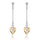Factory wholesale long paragraph Korean version hypoallergenic earrings European and American fashion Austria Crystal Earrings - roses     GOLDEN SHADOW - Mega Save Wholesale & Retail - 1