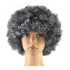 Fashion Afro Cosplay Curly Clown Party 70s Disco Cosplay Wig Cheering Squad Clown   Grey - Mega Save Wholesale & Retail