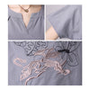 Loose Plus Size Cotton&Flax Casual Top T-shirt   yellow green  M - Mega Save Wholesale & Retail - 5