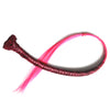 Fish Bone Braid Small Braid Wig Hair Extension    black to rose red