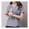 Loose Plus Size Cotton&Flax Casual Top T-shirt   grey   M - Mega Save Wholesale & Retail - 2