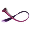 Fish Bone Braid Small Braid Wig Hair Extension    rose red to dark purple