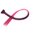 Fish Bone Braid Small Braid Wig Hair Extension    dark purple to rose red