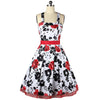 Summer Dress Hepburn Style Slim Big Peplum Bubble Skirt   red   S - Mega Save Wholesale & Retail - 1