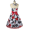 Summer Dress Hepburn Style Slim Big Peplum Bubble Skirt   red   S - Mega Save Wholesale & Retail - 2