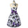Summer Dress Hepburn Style Slim Big Peplum Bubble Skirt   purple   S - Mega Save Wholesale & Retail - 2