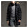Man Middle Long Cotton Coat Hoodied Warm  black   M - Mega Save Wholesale & Retail - 2