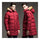 Man Middle Long Cotton Coat Hoodied Warm  red   M - Mega Save Wholesale & Retail - 3
