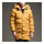 Man Middle Long Cotton Coat Hoodied Warm  yellow   M - Mega Save Wholesale & Retail - 1
