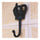 Cast iron wall hangings clothing hook hook hook creative crown decorative wall hook iron    Black - Mega Save Wholesale & Retail - 3