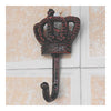 Cast iron wall hangings clothing hook hook hook creative crown decorative wall hook iron    red copper - Mega Save Wholesale & Retail - 3