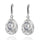 18K Gold Platinum Galvainzation Zircon Earrings   platinum plated white zircon - Mega Save Wholesale & Retail - 1