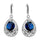 18K Gold Platinum Galvainzation Zircon Earrings    platinum plated blue zircon - Mega Save Wholesale & Retail - 1