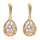 18K Gold Platinum Galvainzation Zircon Earrings   gold plated white zircon - Mega Save Wholesale & Retail - 1