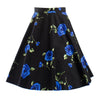 Summer Vintage Printing Bust Skirt Slim Short   blue   S - Mega Save Wholesale & Retail - 1