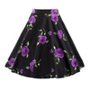 Summer Vintage Printing Bust Skirt Slim Short   purple   S - Mega Save Wholesale & Retail - 1