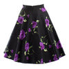 Summer Vintage Printing Bust Skirt Slim Short   purple   S - Mega Save Wholesale & Retail - 2