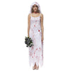 Blood White Woman Zombie Halloween Costume  S - Mega Save Wholesale & Retail - 1