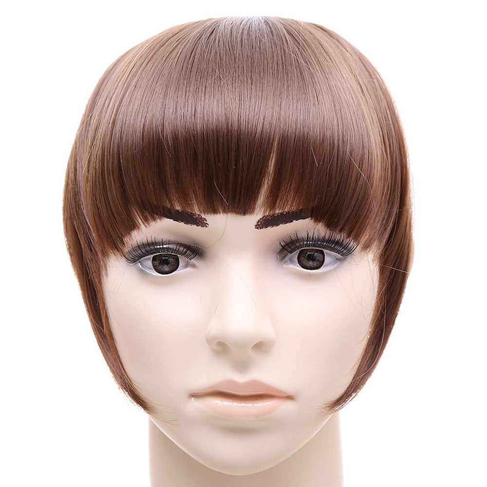 Blunt Bang with Temples Long Hair Card Type Wig     12#