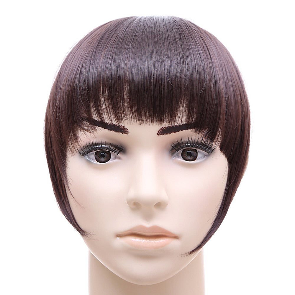 Blunt Bang with Temples Long Hair Card Type Wig     4#