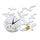 Decoration Seagull above the Sea Quartz Silent Wall Clock   silver - Mega Save Wholesale & Retail