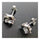 S925 Pure Silver Lucky Clover Love Ear Studs - Mega Save Wholesale & Retail - 2